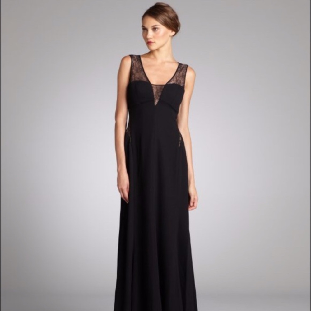 BCBG Ariel Dress Lace Cut Out Dress